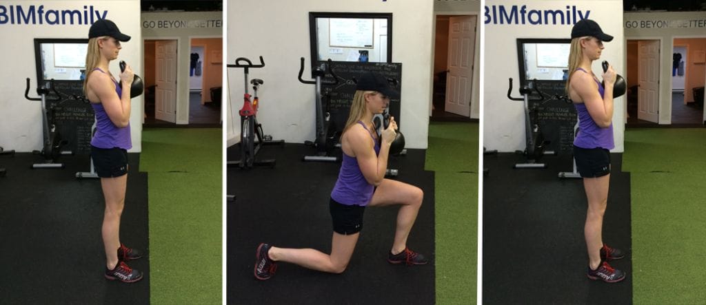 How to Perform the Front Loaded Reverse Lunge 2 Front Loaded Lunge1
