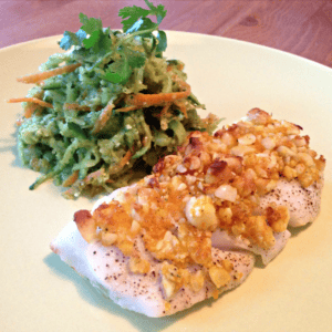 macadamia crusted cod